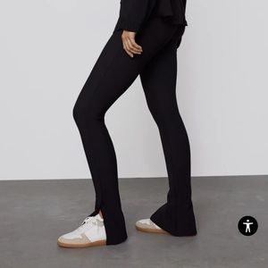 Nwot Zara Ottoman Split Hem Leggings 
